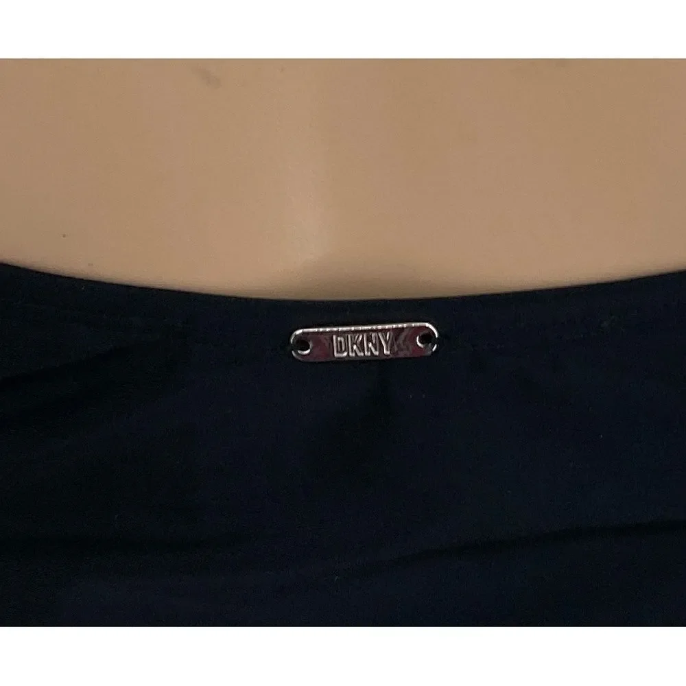 NWT DKNY Black One-Piece Swimsuit Size M/10 - Picture 5 of 12